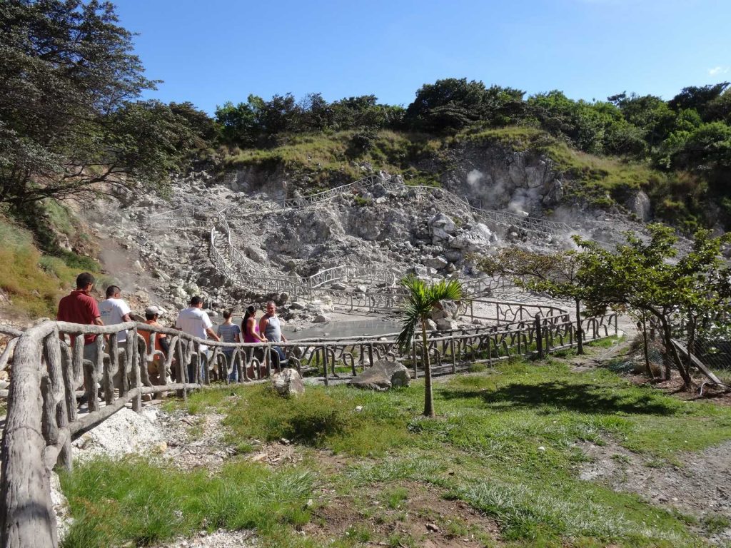 MIRAVALLES, ACTIVE WALKABLE CRATER WITH HOT SPRINGS, WATERFALLS AND RAIN FOREST